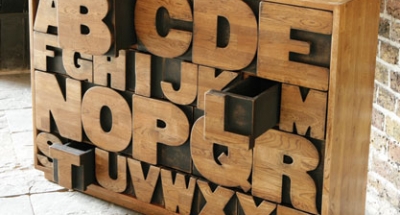 Alphabet Drawers Oak Nursery Furniture