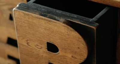 Alphabet Drawers Close Op Oak Nursery Furniture