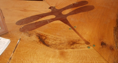 Butterfly Joint Desk Oak Walnut Handmade Contemporary