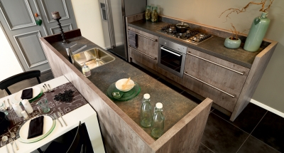 Elba Rustic Oak Kitchen Drone View Bespoke Traditional Contemporary