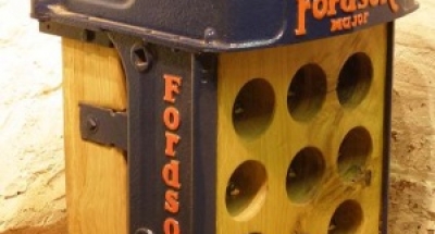 Fordson Major Tractor Oak Wine Rack Bespoke Upcycling