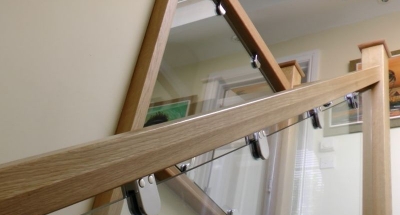 Oak Handrail Baserail Newel Post Glass Balustrade Top Oak Handrail Baserail Newel Post Glass Balustrade Top