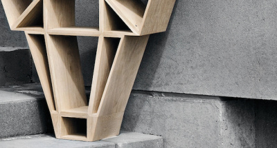 Geometric Deer Head Bookshelf Bespoke Design