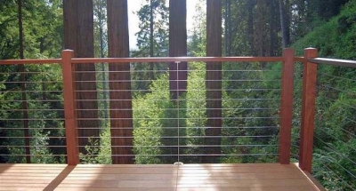 Nautical Balustrading Balcony Forest External Landscaping
