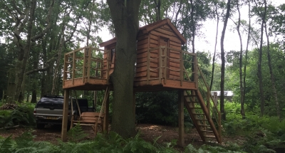 Bluebell House Treehouse Rear Elevation
