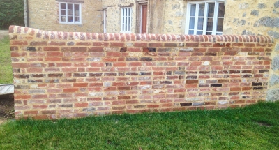 Reclaimed Brick Lime Mortar Flemish Garden Wall Bond